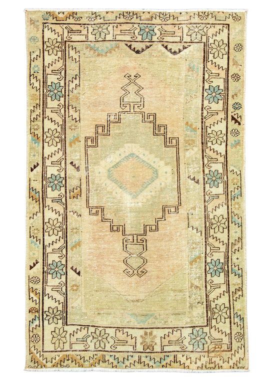 Turkish Vintage Rug 3'4" x 5'5" #19806