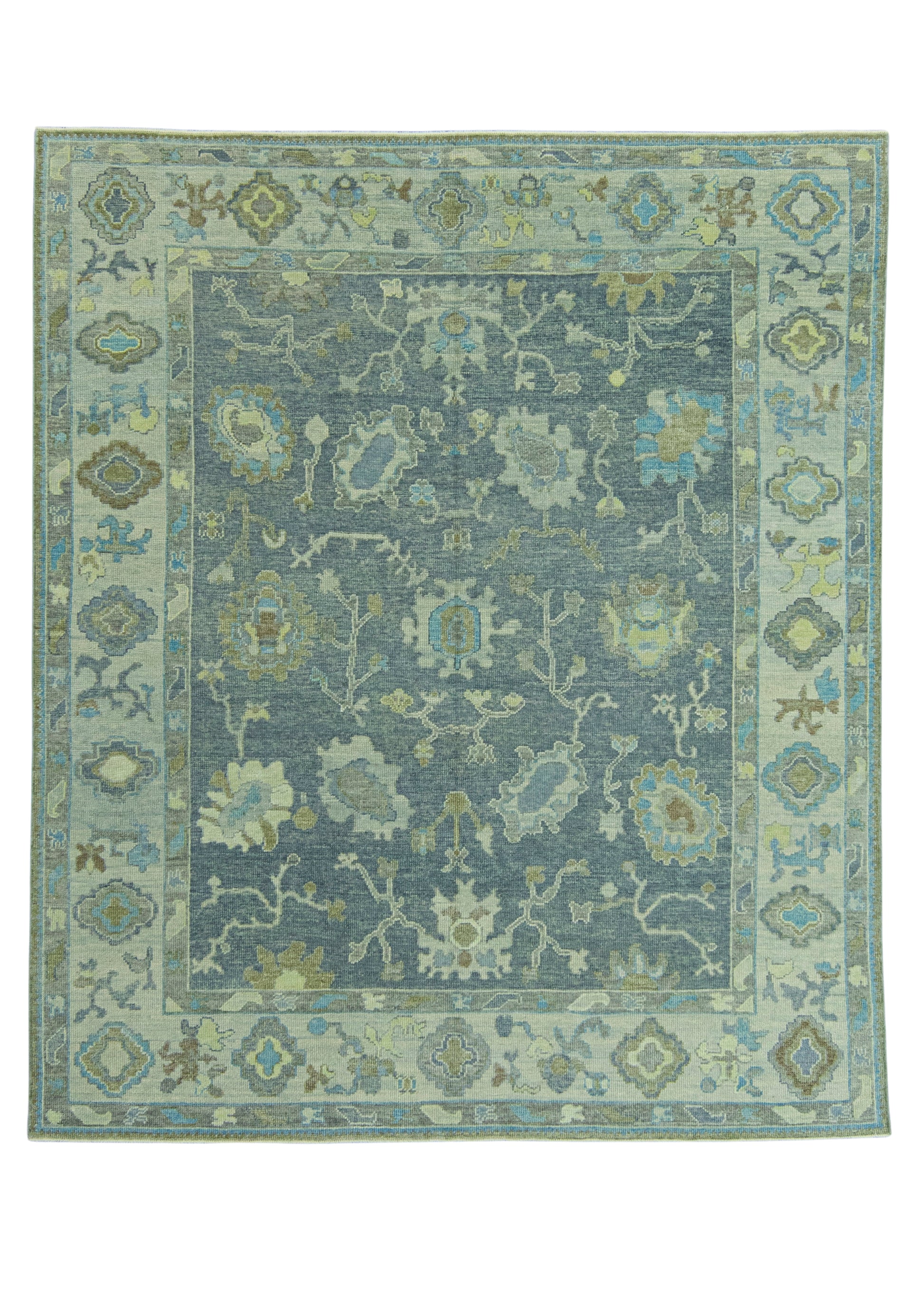 Turkish Oushak Rug 7'8" x 9'1" #19103