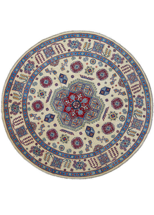 Oriental Hand Knotted Round Rug 8'4" x 8'2" #17100