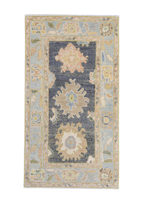 Turkish Oushak Rug 2'10" x 5'1" #16672