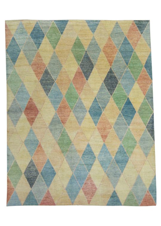 Turkish Oushak Rug 12'4" x 15'5" #18524