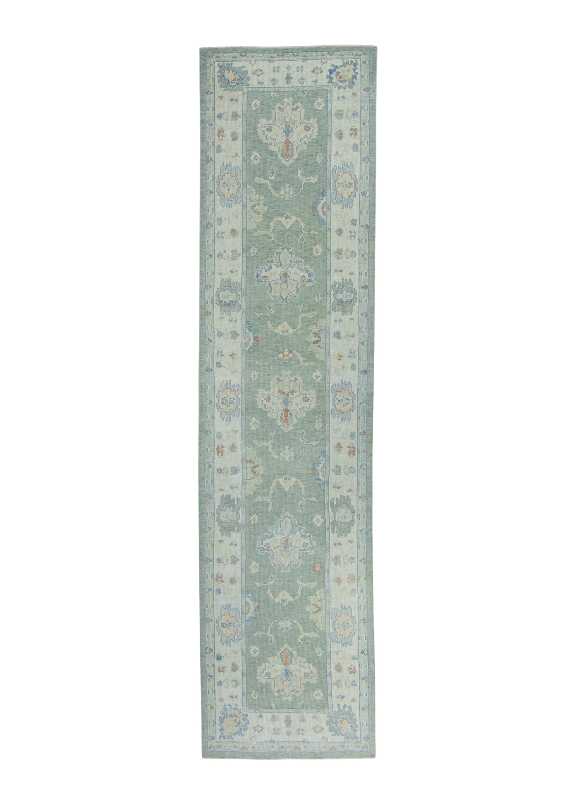 Turkish Oushak Runner Rug 3'9" x 15'3" #17162