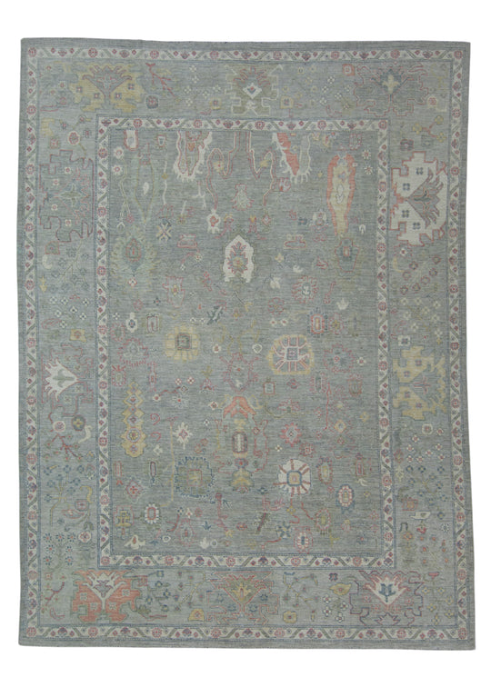 Handwoven Oushak Rug 10'4" x 13'11" #17409