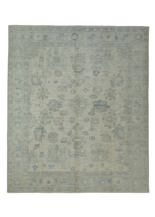 Handwoven Oushak Rug 8'2" x 9'8" #17408
