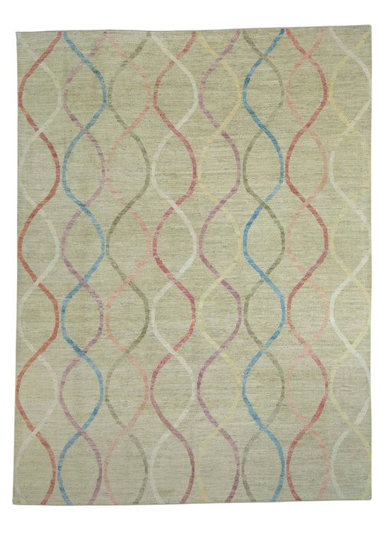 Turkish Oushak Rug 9'4" x 12'4" #18536