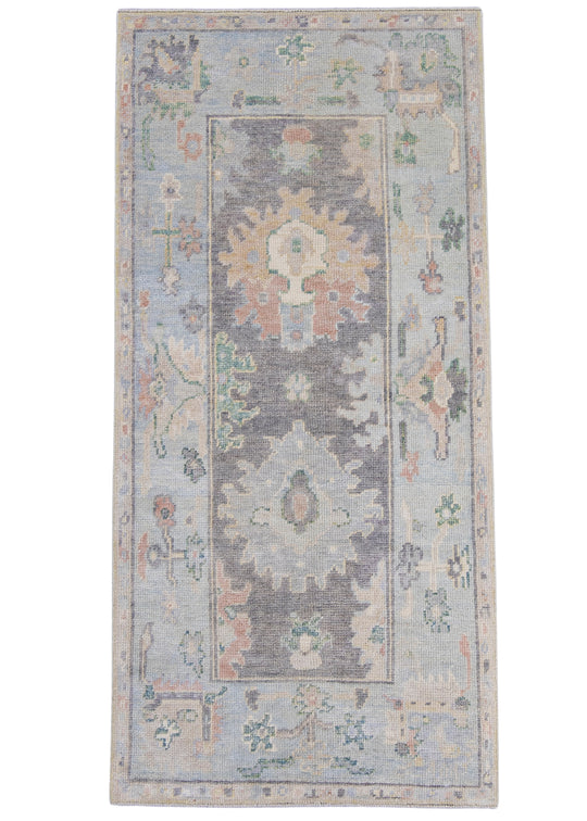 Turkish Oushak Rug 2'10" x 6' #16592