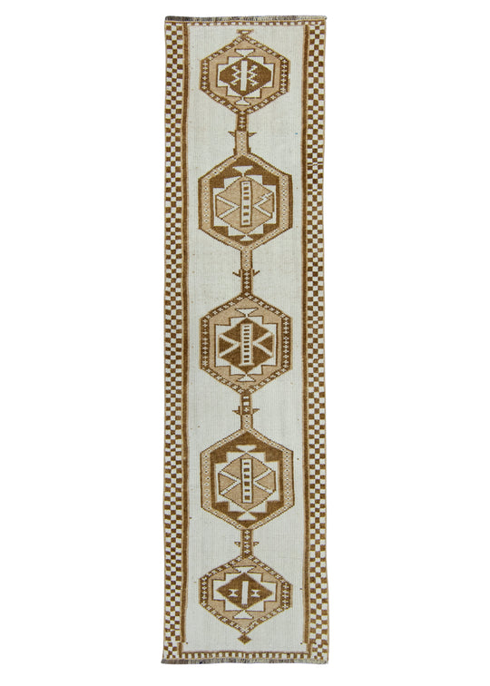 Turkish Vintage Runner Rug 3' x 11'10" #17076