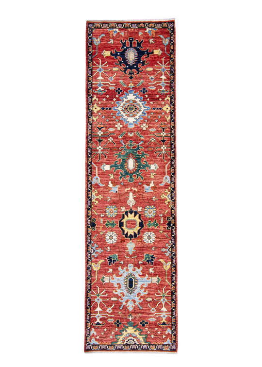 Oriental Hand Knotted Runner Rug 2'9" x 9'10" #AR-9003