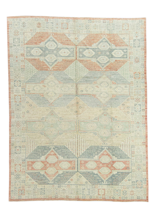 Turkish Oushak Antique Look Rug 10'5" x 13'11" #21307