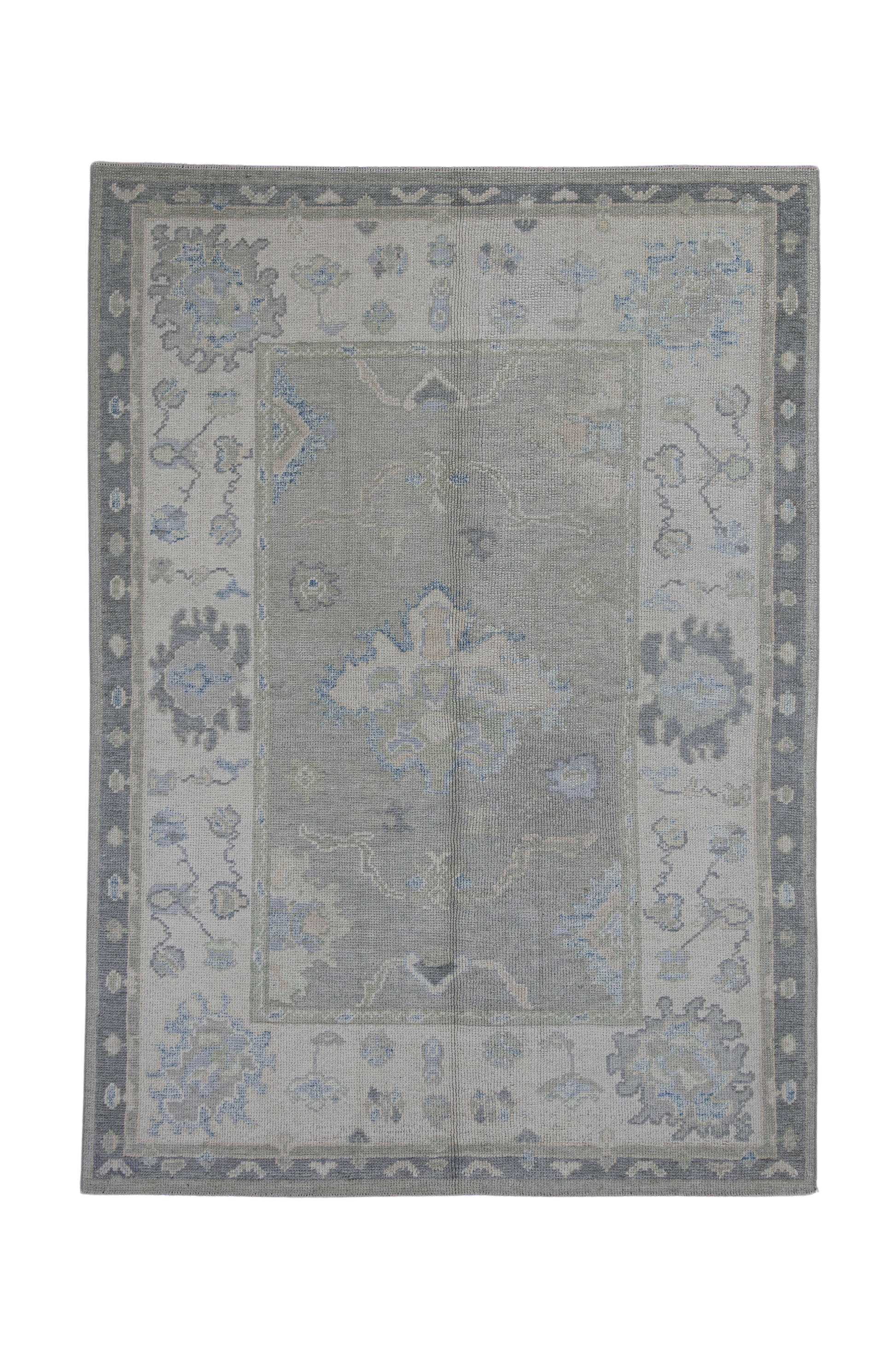 Turkish Oushak Rug 4'10" x 6'8" #12139