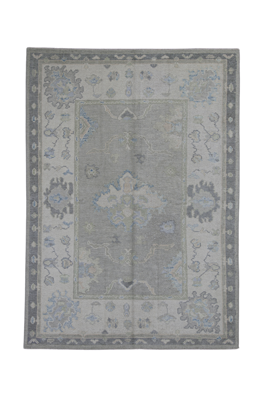 Turkish Oushak Rug 4'10" x 6'8" #12139