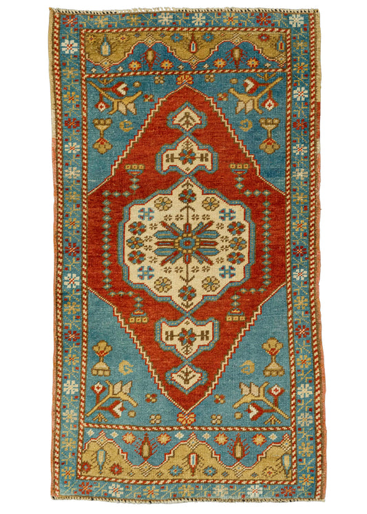 Turkish Yastik Rug  1'8" x  3'1" #23605