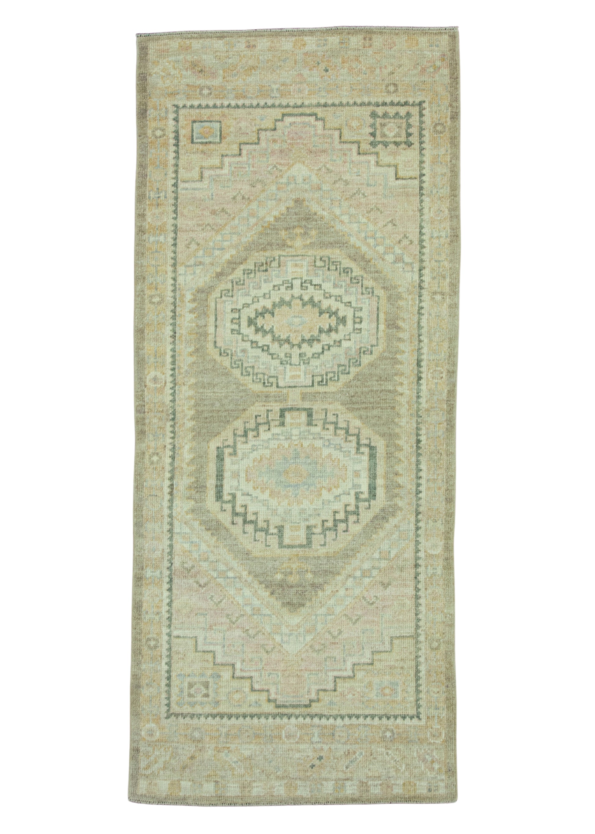 Turkish Oushak Rug 3'1" x 7'5" #19277