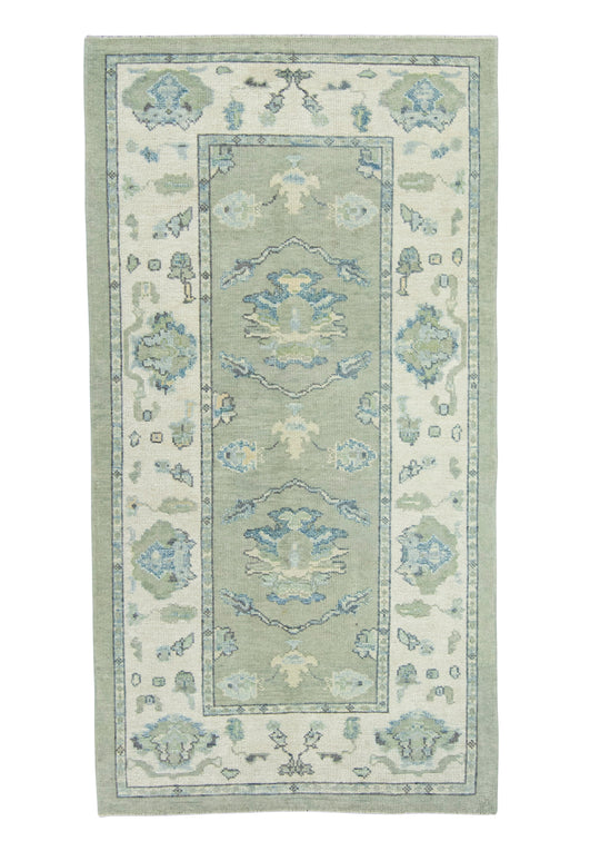 Turkish Oushak Rug 4'3" x 8' #18132