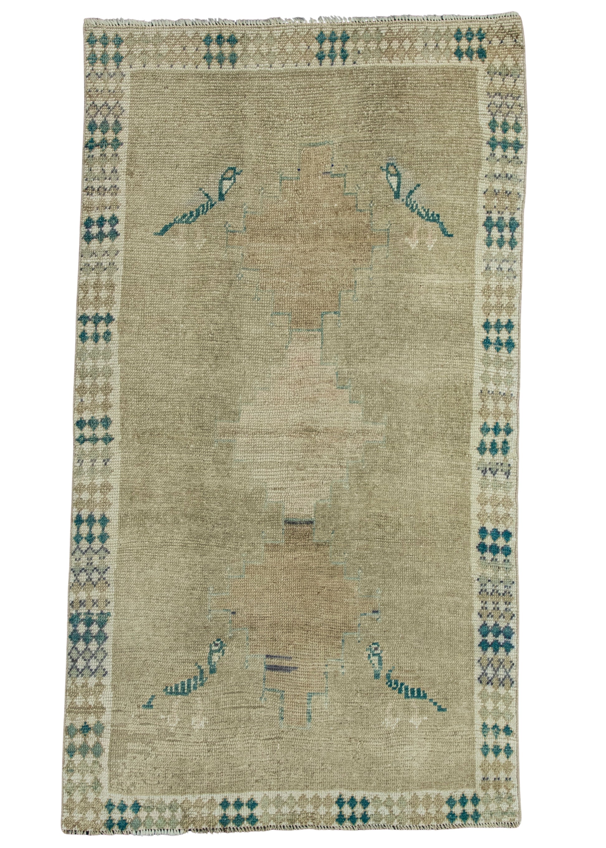 Turkish Vintage Rug 3'1" x 5'8" #19807