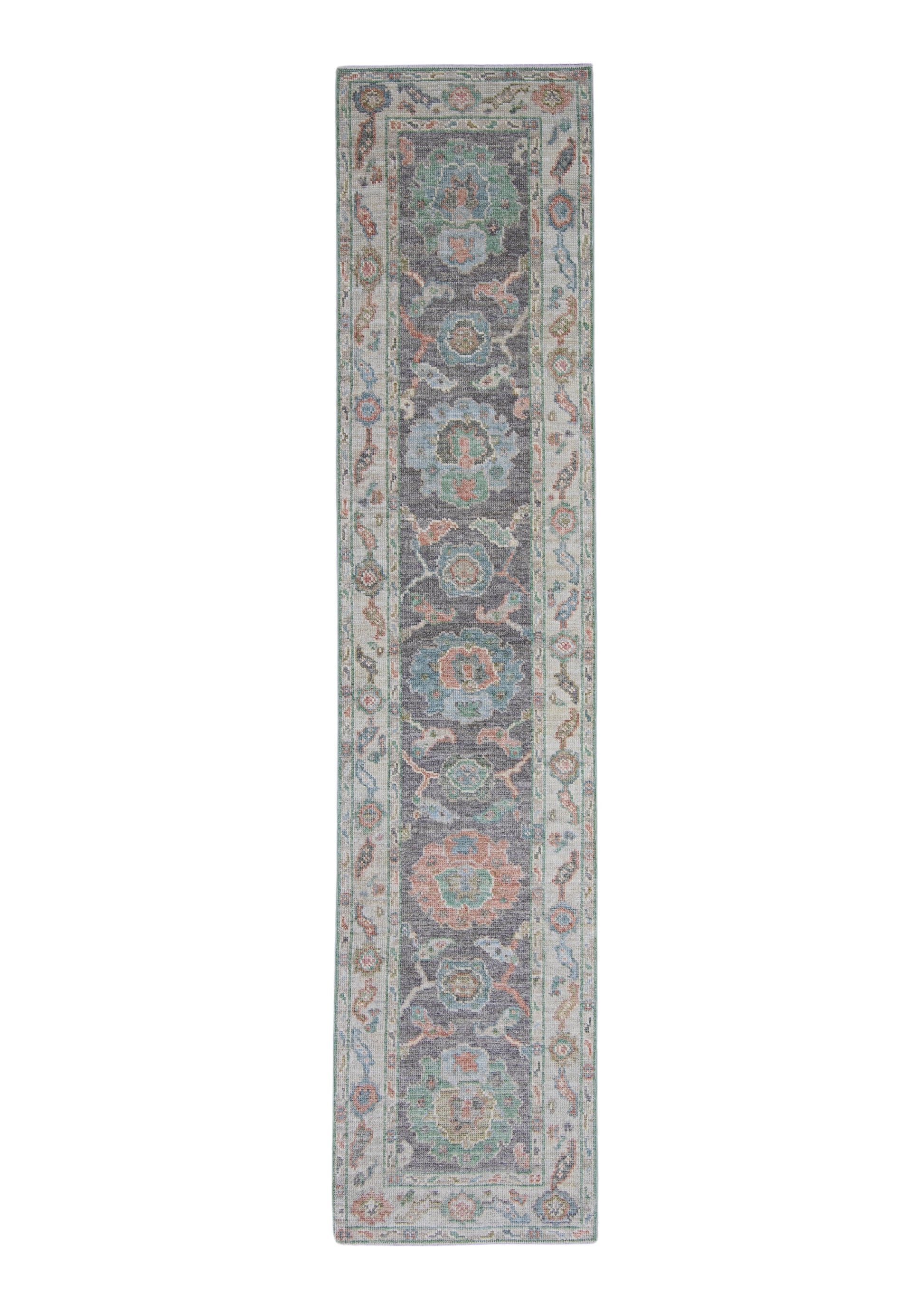 Turkish Oushak Runner Rug 2'3" x 9'11" #16220