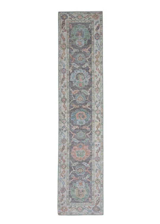 Turkish Oushak Runner Rug 2'10" x 8'1" #16257