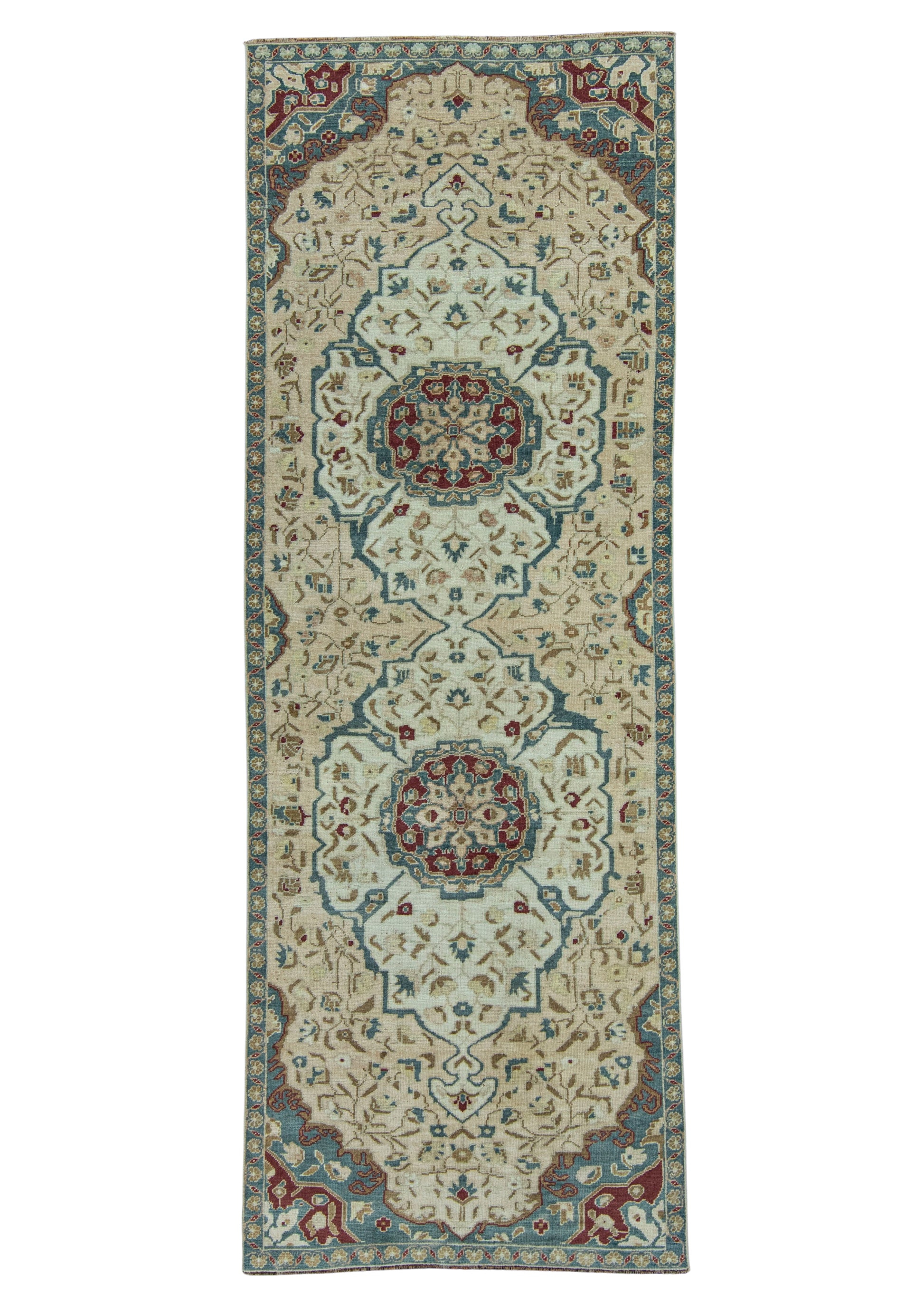 Turkish Vintage Rug 3'7" x 10'1" #20830