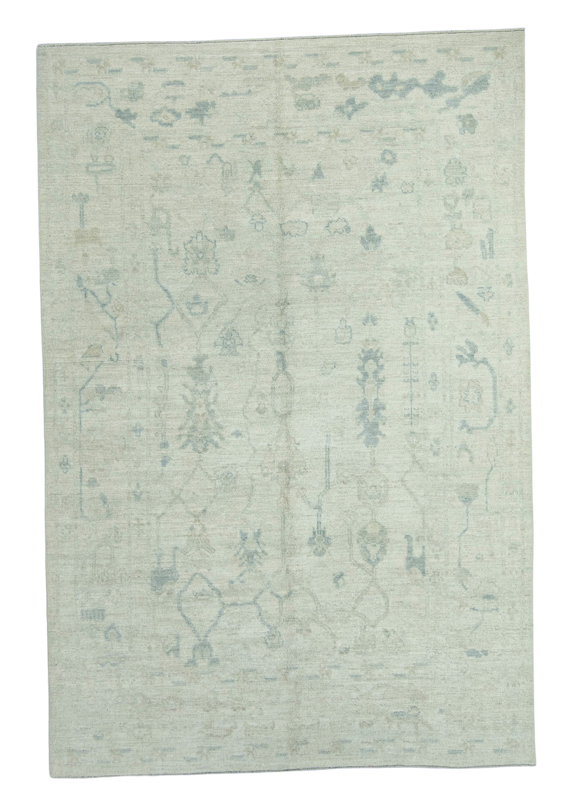 Turkish Oushak Rug 6'1" x 9'2" #19401