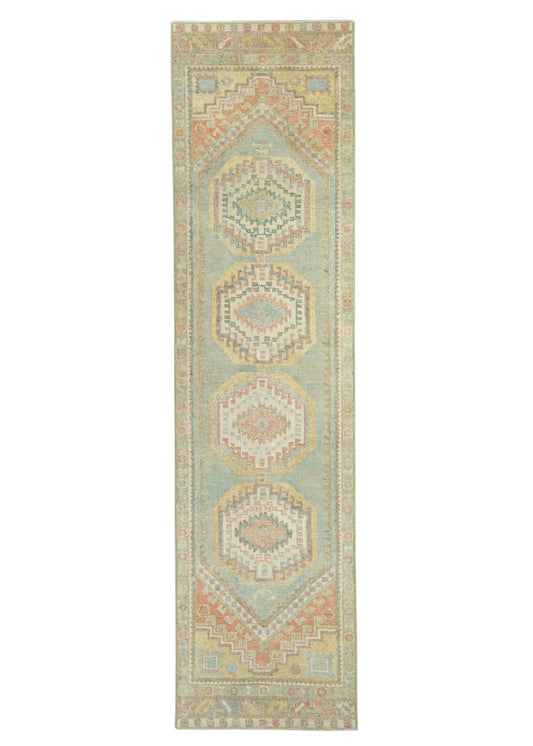 Turkish Oushak Runner Rug 2'11" x 11'4" #22139