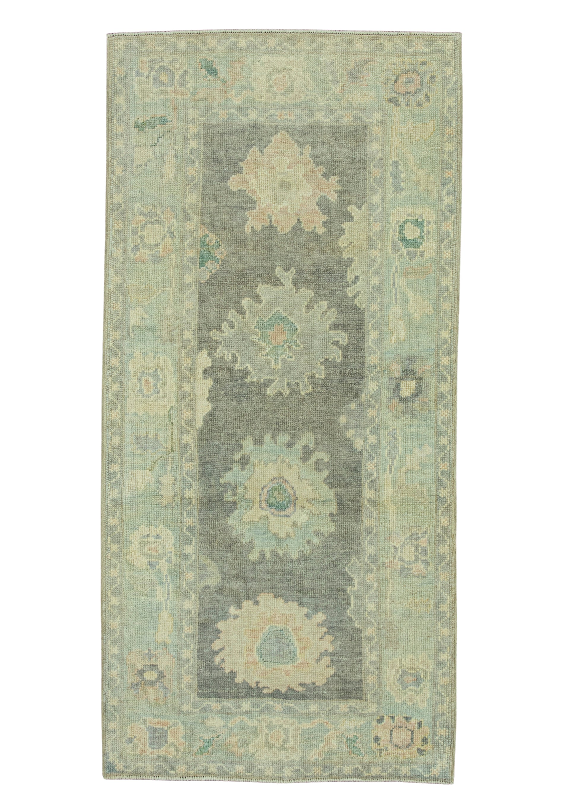Turkish Oushak Rug 3'1"x 6'6" #19002