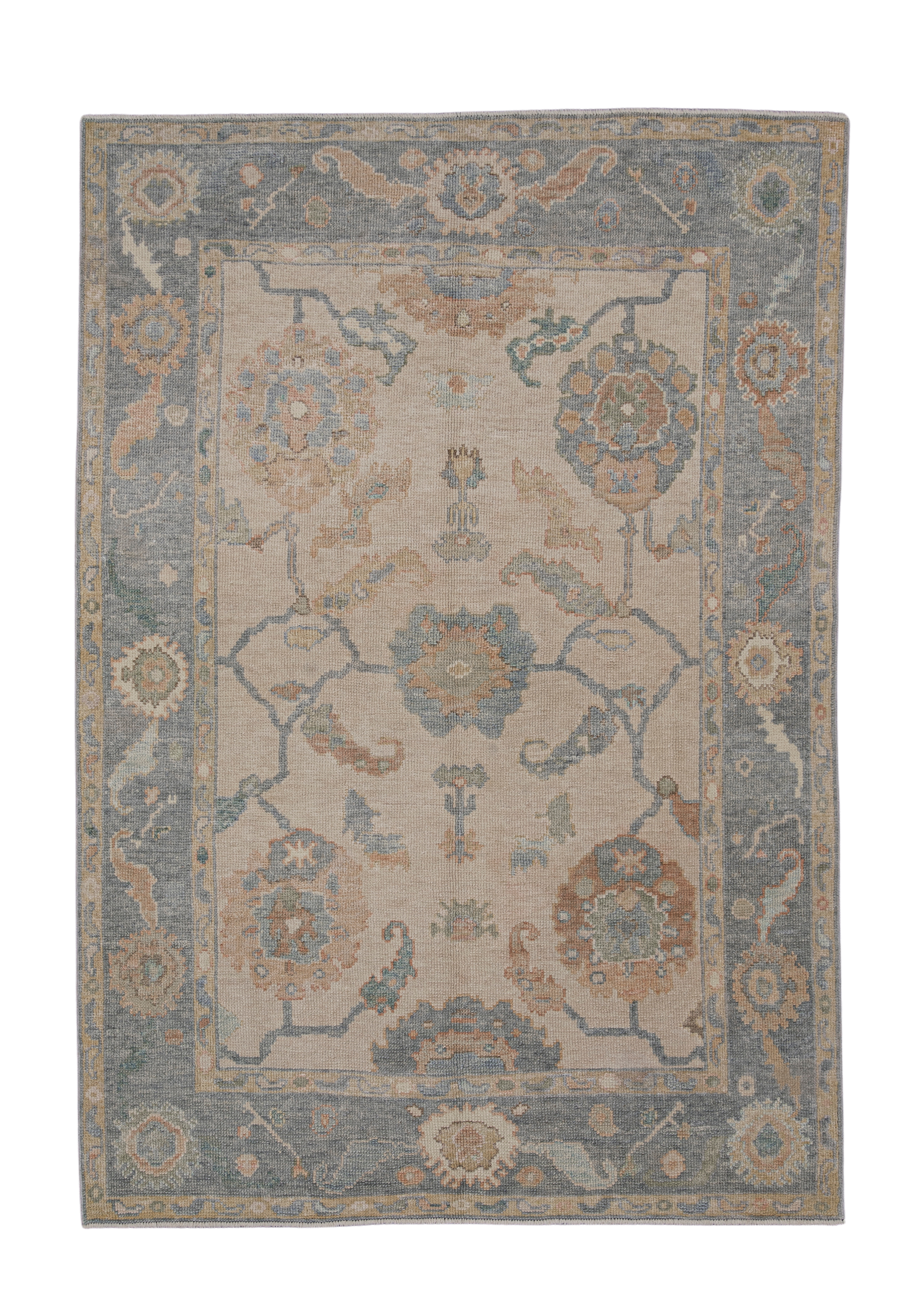Turkish Oushak Rug 5' x 7'2" #12129