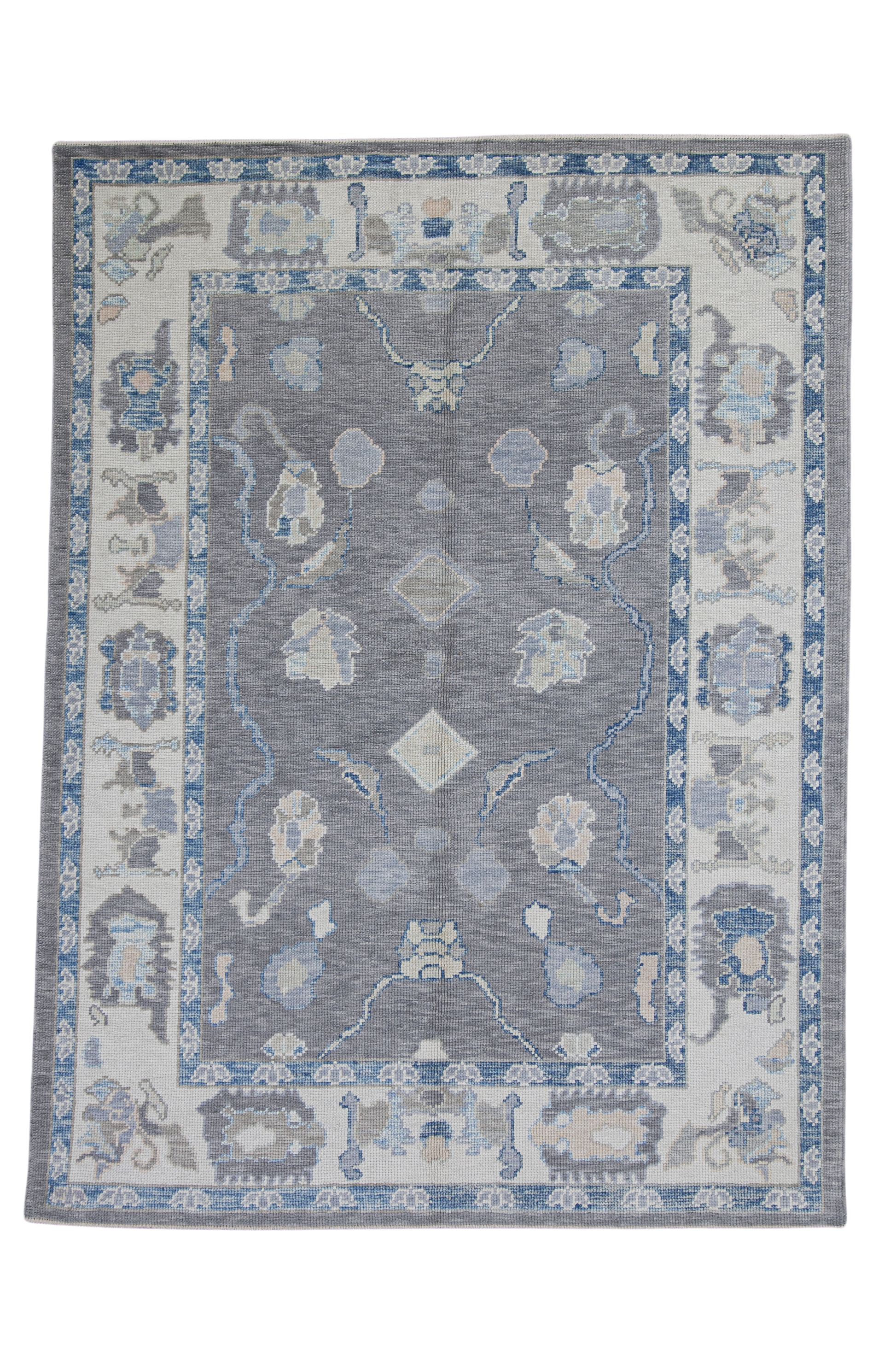 Turkish Oushak Rug 5'2" x 6'11" #7967