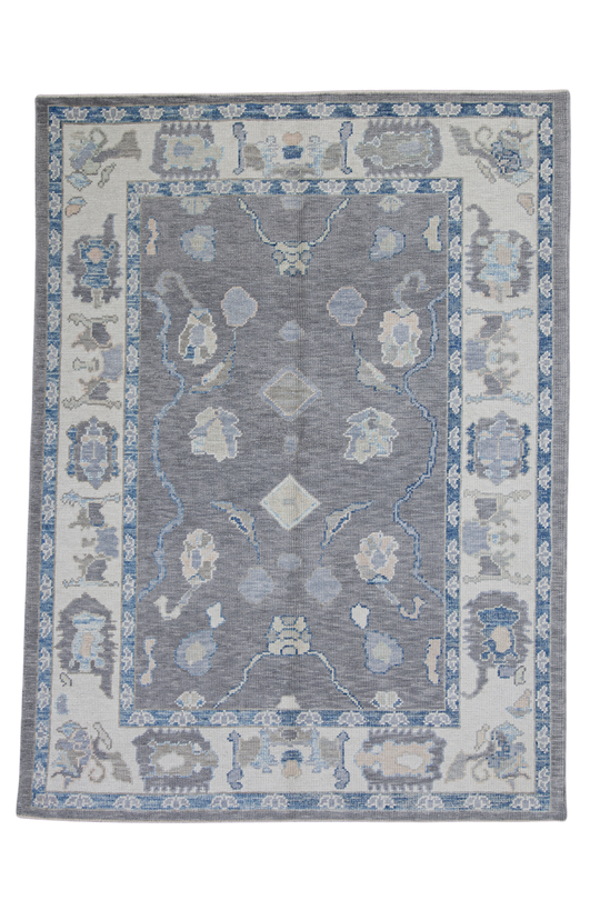 Turkish Oushak Rug 5'2" x 6'11" #7967