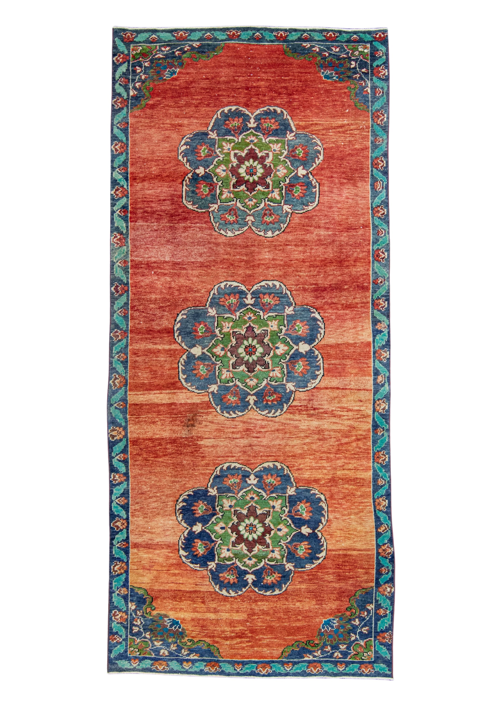Turkish Vintage Rug  4'5" x 10' #21408