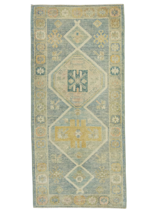 Turkish Oushak Runner Rug 3' x 6'5" #22137