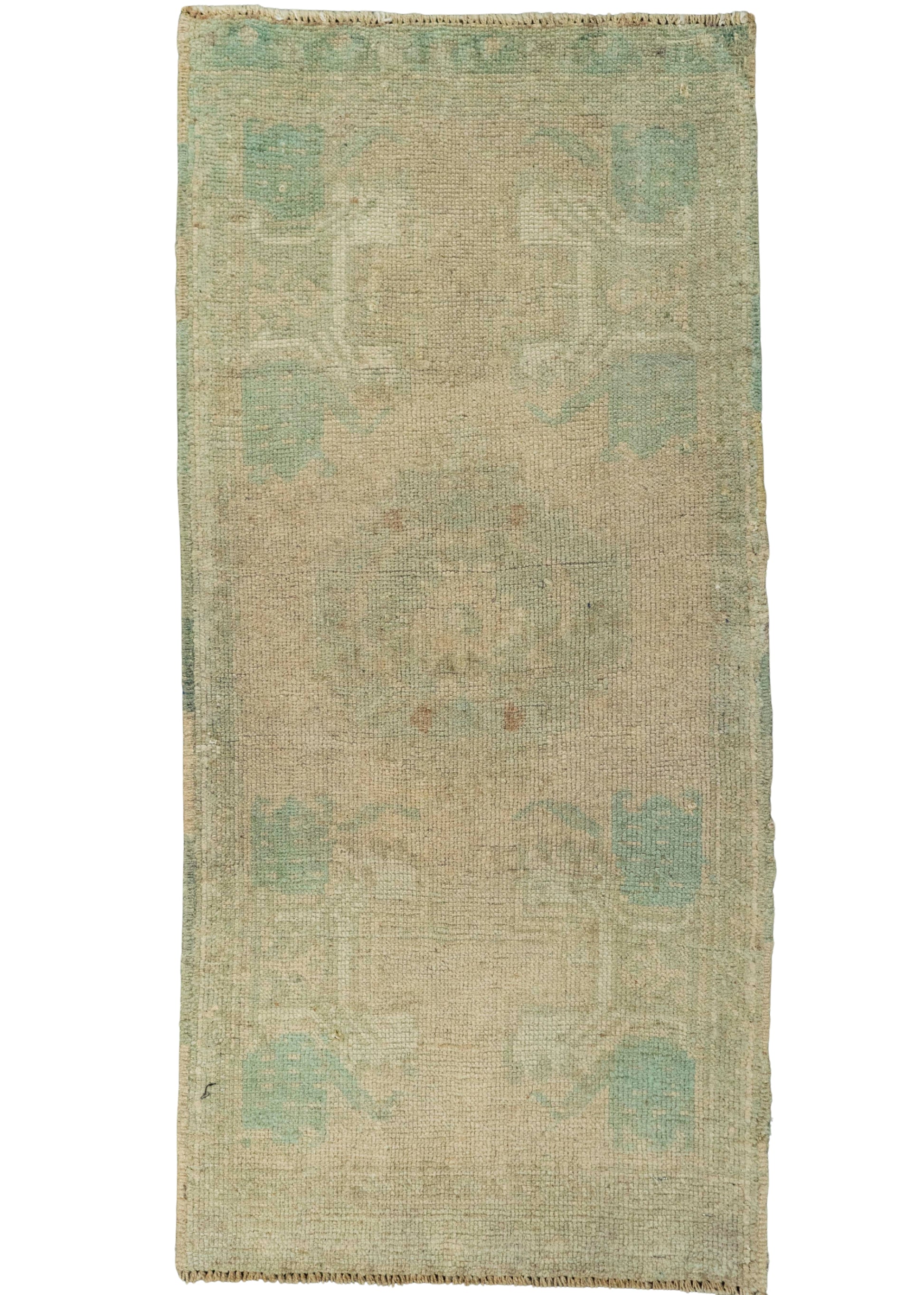 Turkish Mini Rug Oriental Hand Knotted Vintage Rug 1'7" x 3'4" #21151