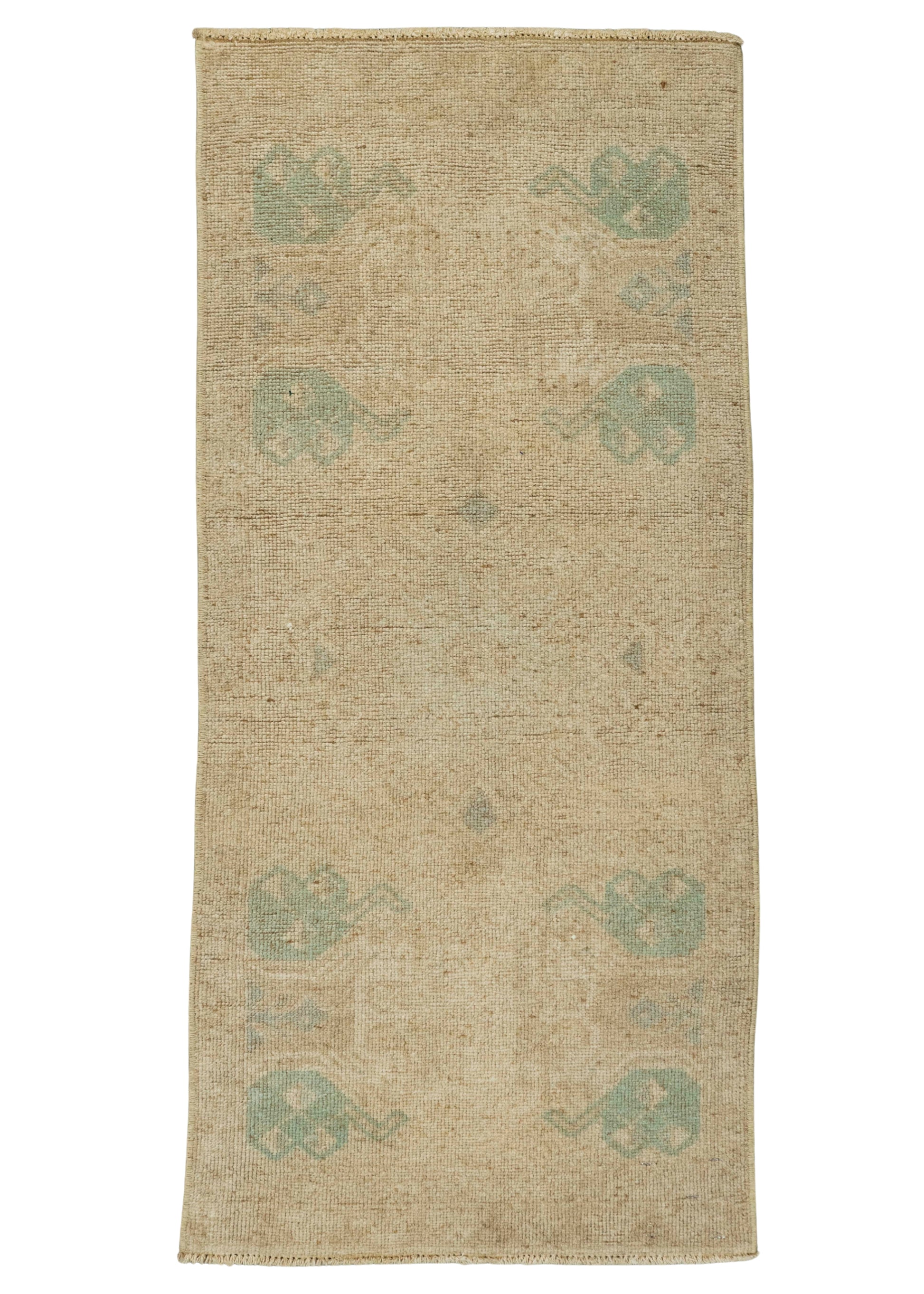 Turkish Mini Rug Oriental Hand Knotted Vintage Rug 1'6" x 3'3" #21200