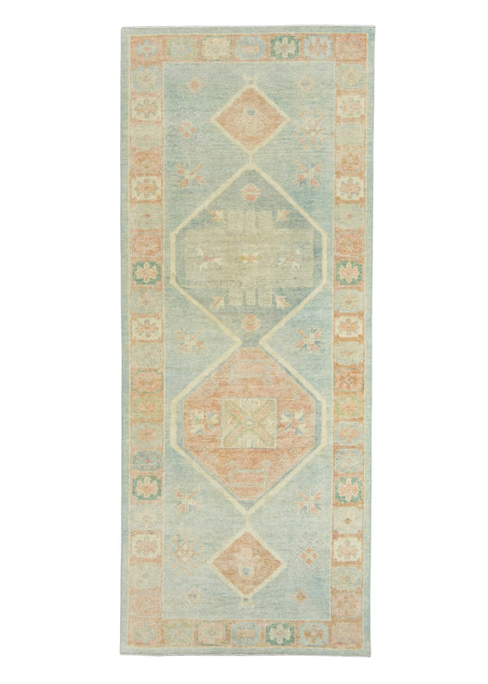 Turkish Oushak Rug 3'10" x 9'5" #18041