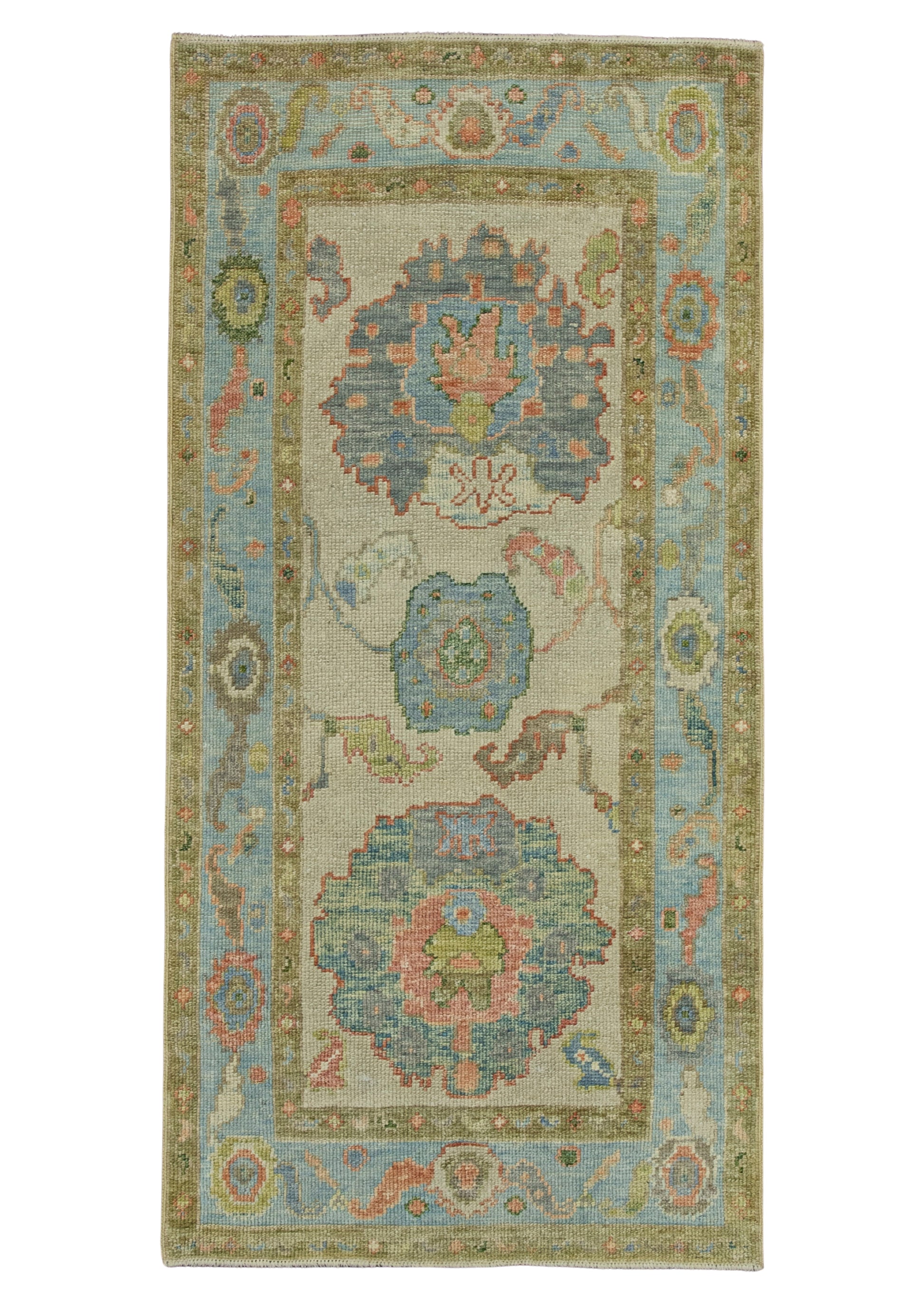 Turkish Oushak Rug 2'10"x 5'11" #20115
