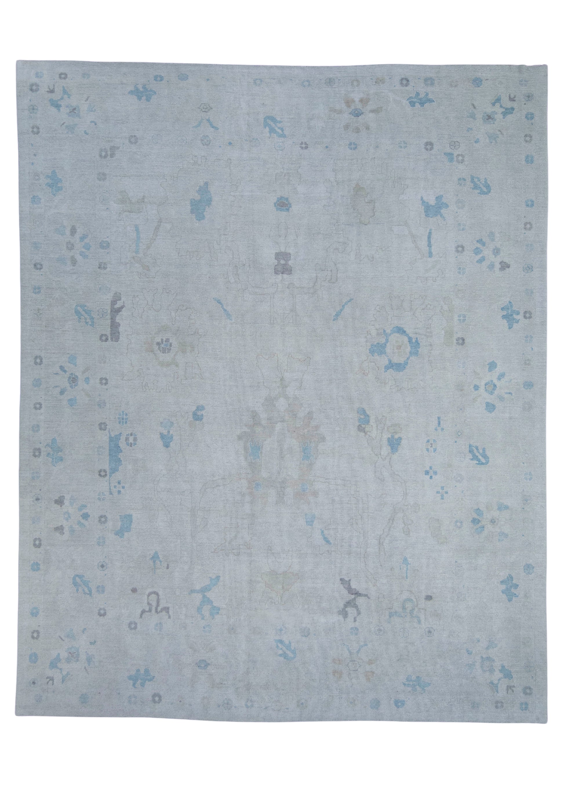 Turkish Oushak Rug 12'4" x 15'3" #20396