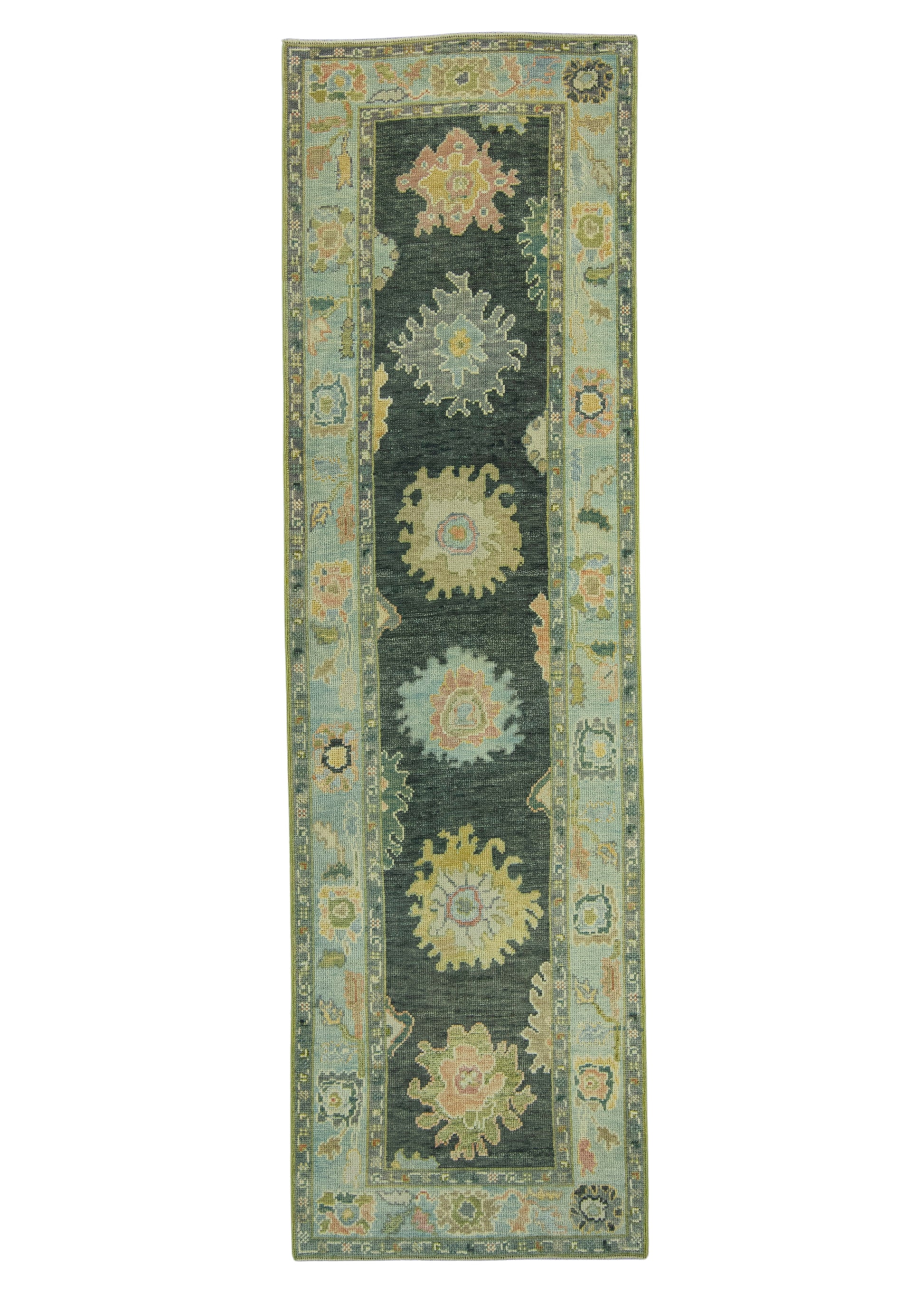Turkish Oushak Rug 2'11" x 10' #19199