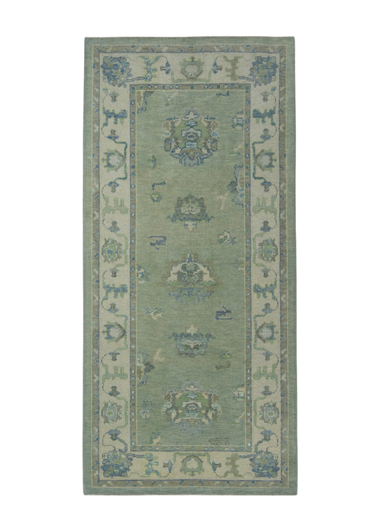Turkish Oushak Rug 3'10" x 8'2" #17005