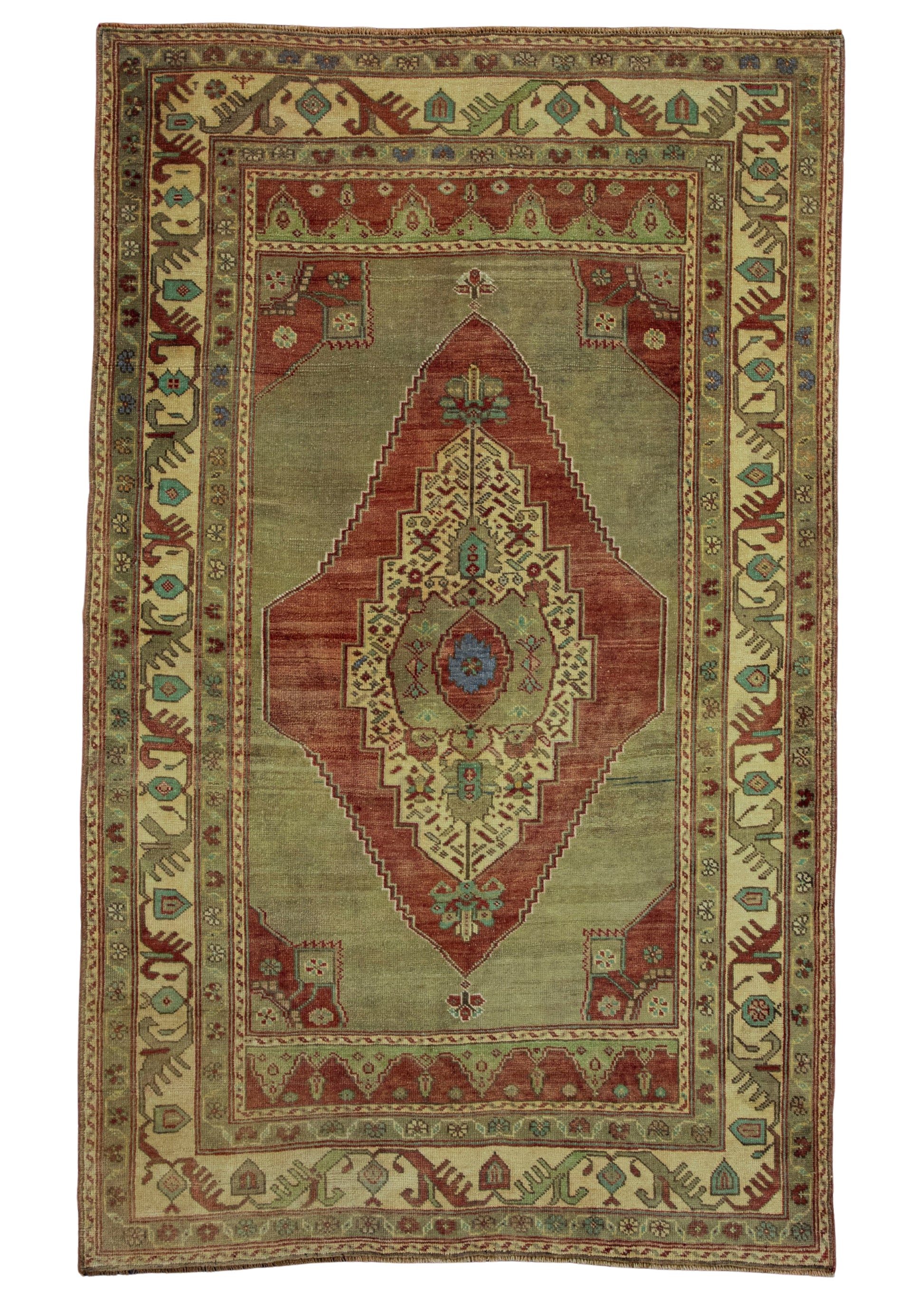 Turkish Vintage Rug 4'3" x 7' #20824