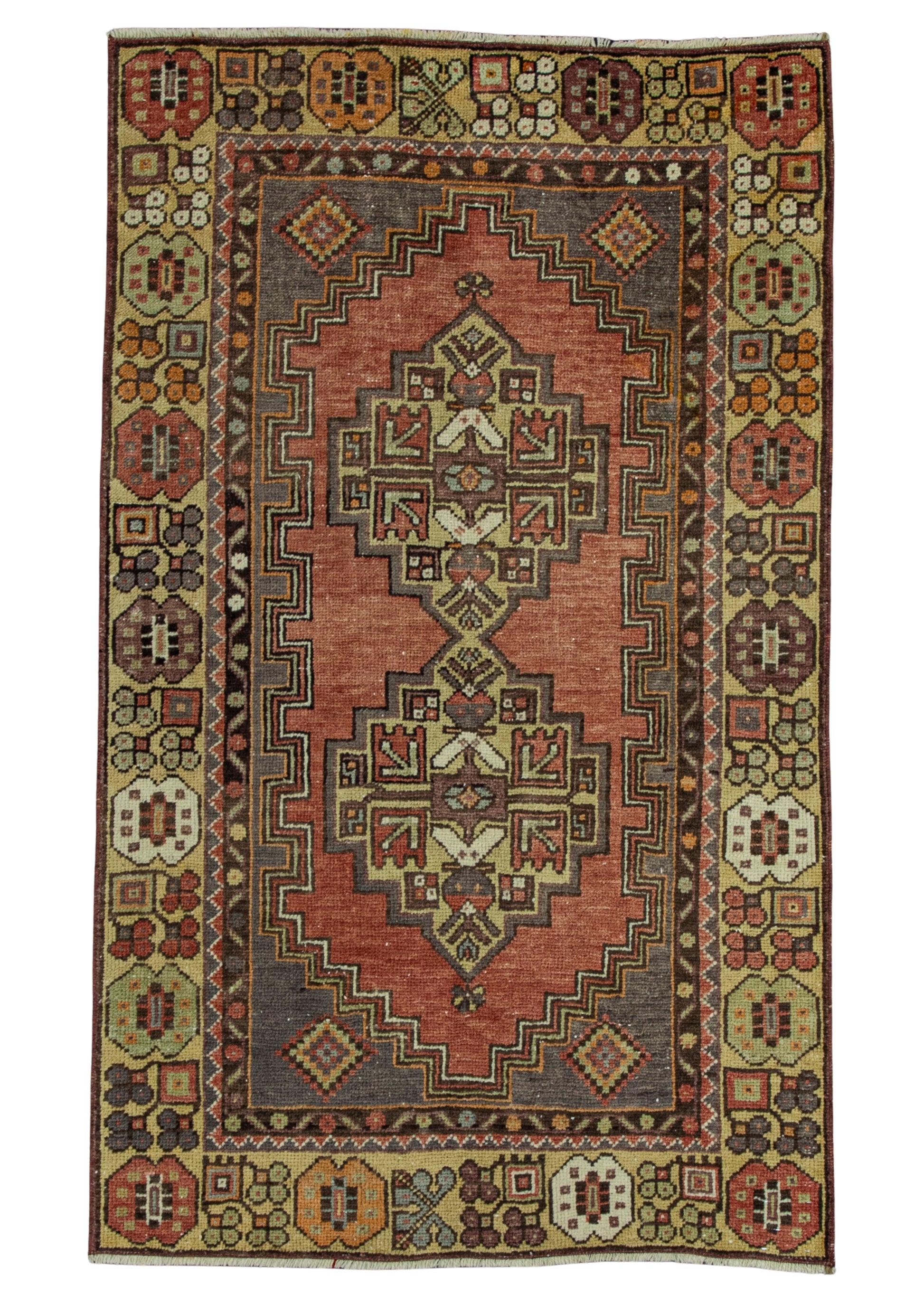 Turkish Vintage Rug  3'2" x 5'4" #20578