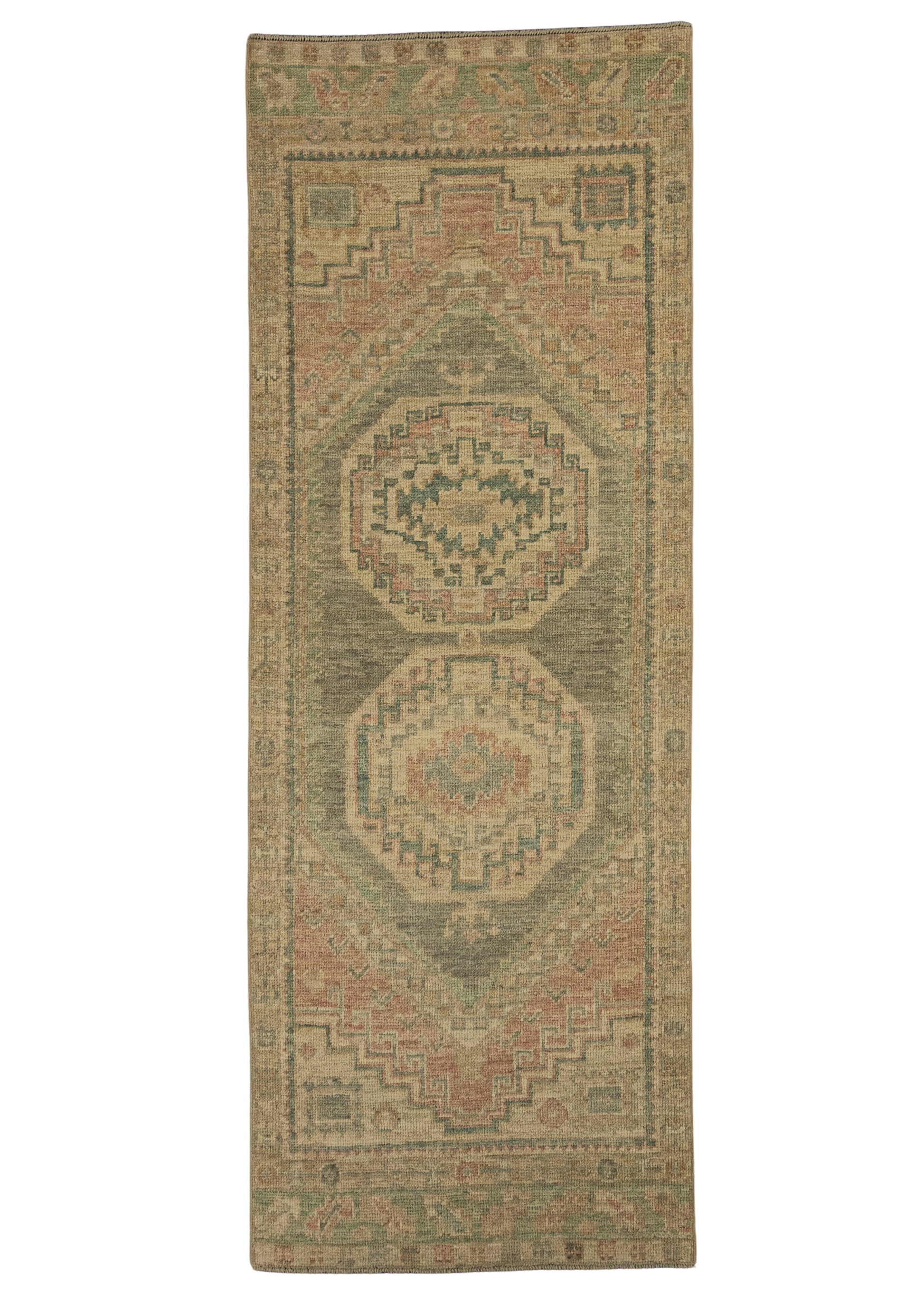 Turkish Oushak Rug 2'9" x 7'6" #20235