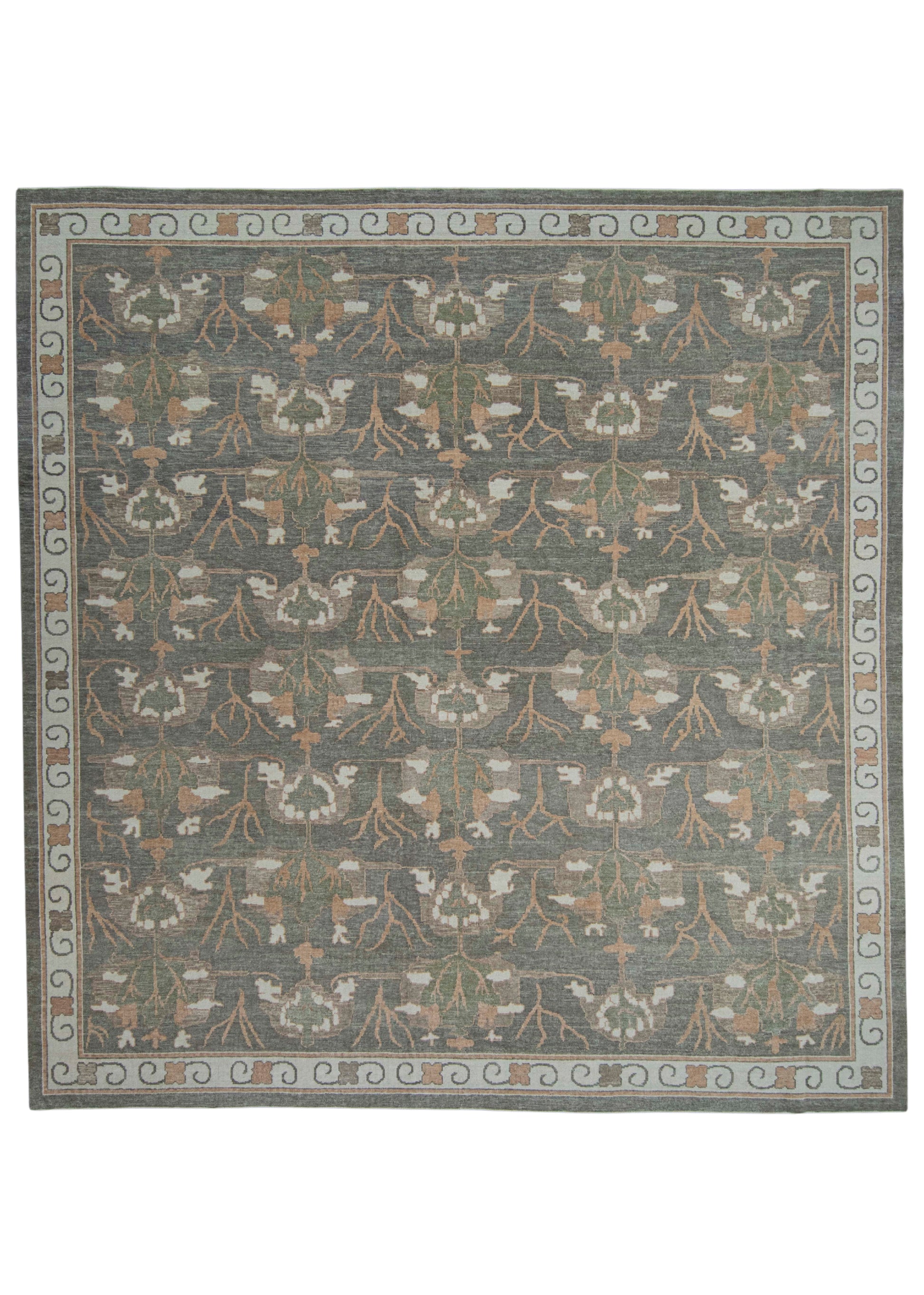 Turkish Oushak Square Rug 13'4" x 13'10" #20393