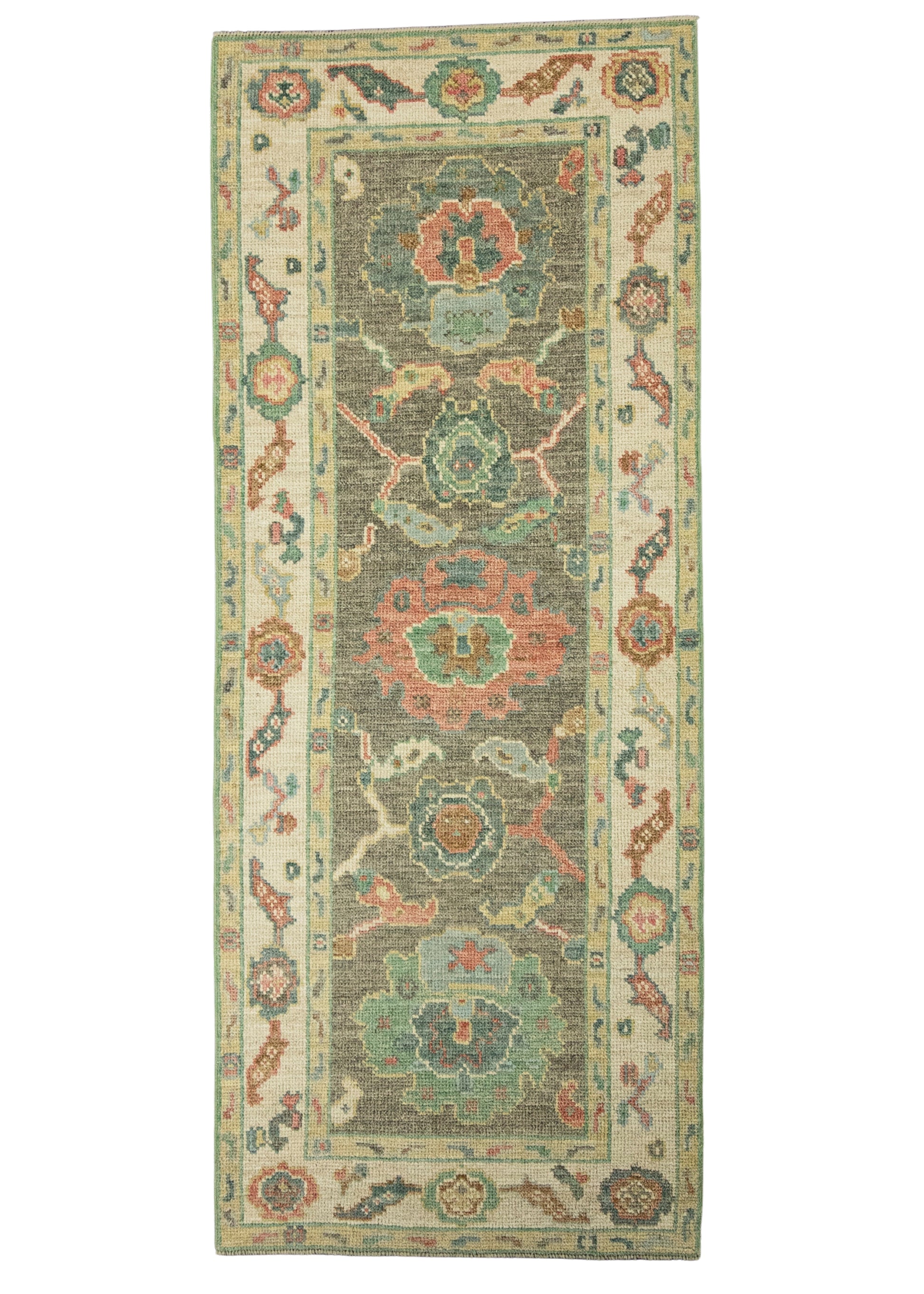 Turkish Oushak Rug 2'6" x 6'3" #20258