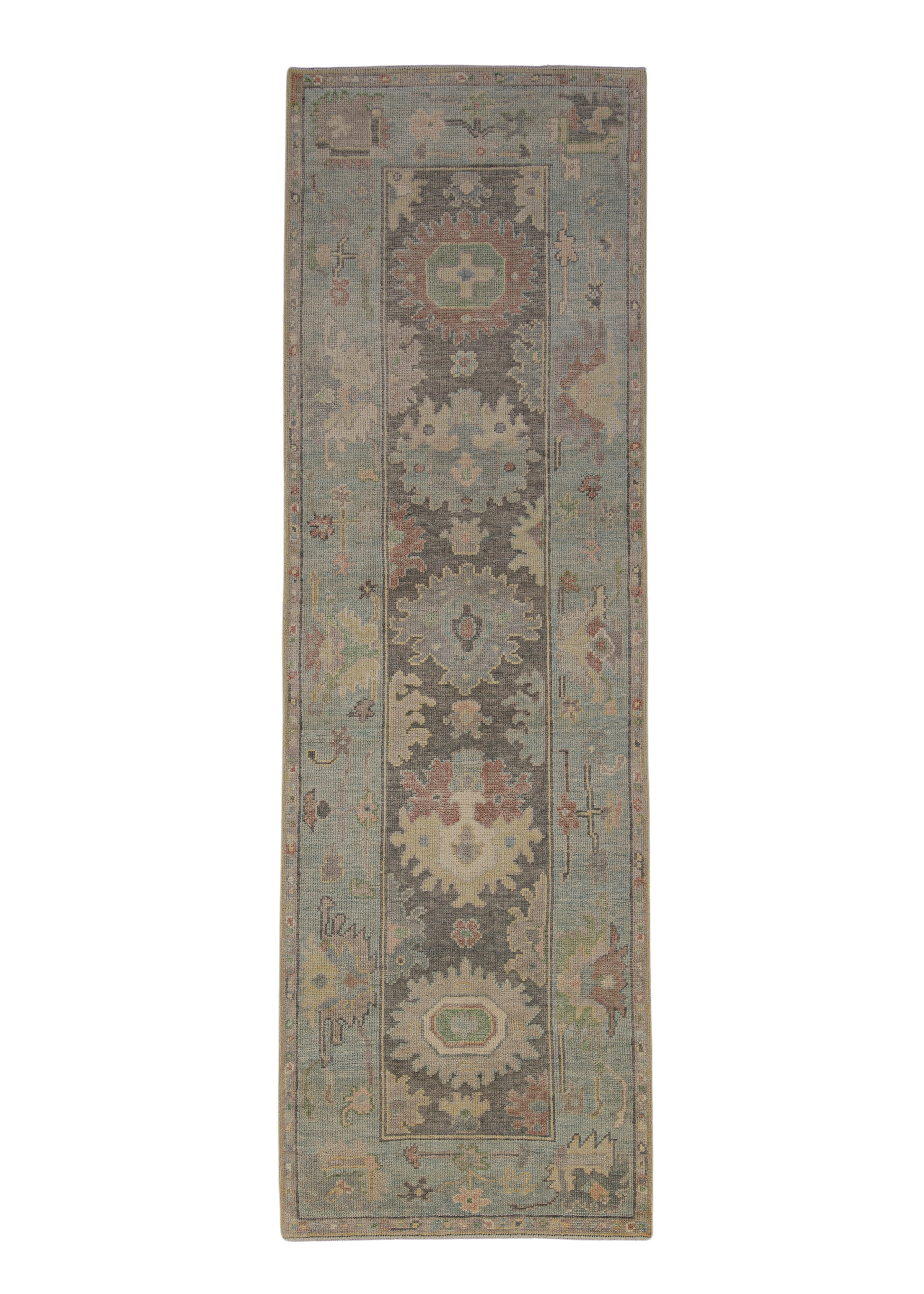 Turkish Oushak Rug 2'9" x 8'8" #12040