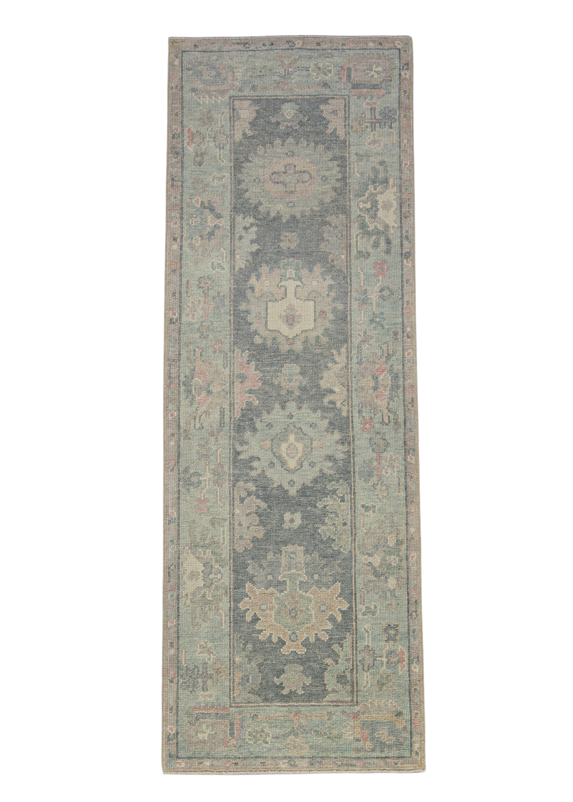 Turkish Oushak Rug 2'9" x 8' #12086