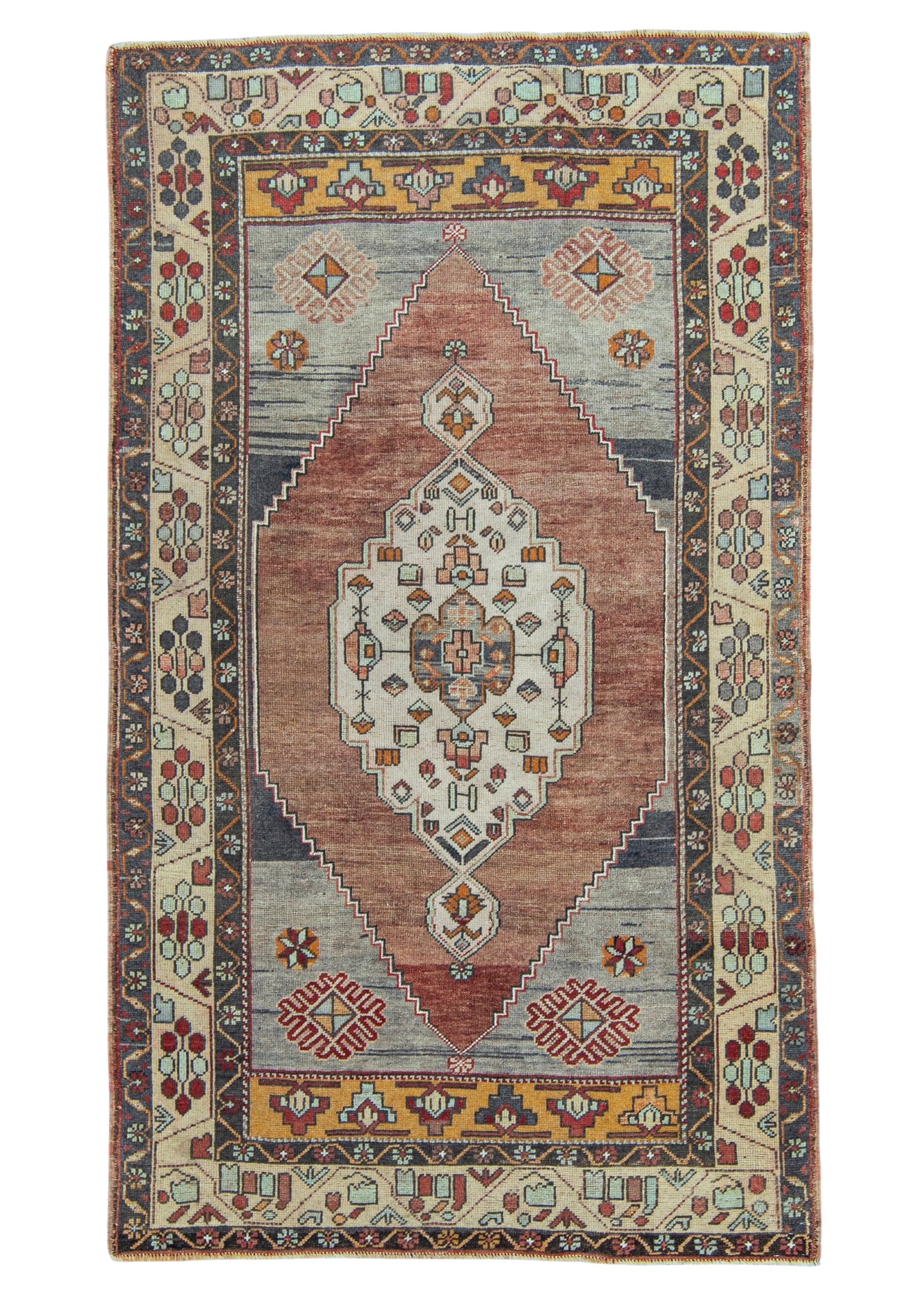 Turkish Vintage Rug 4'3" x 7'4" #20810