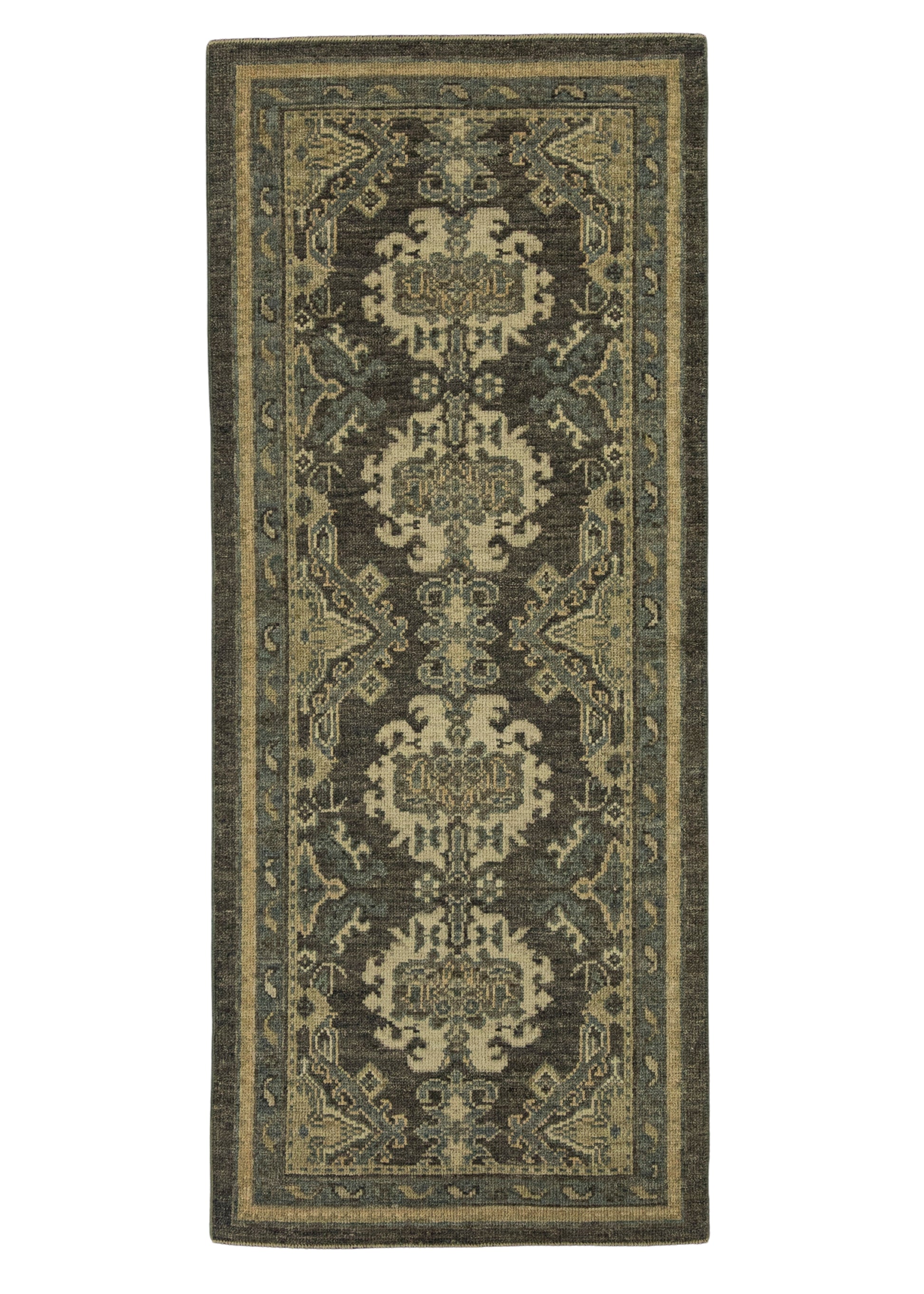 Turkish Oushak Rug 2'10" x 6'10" #20252