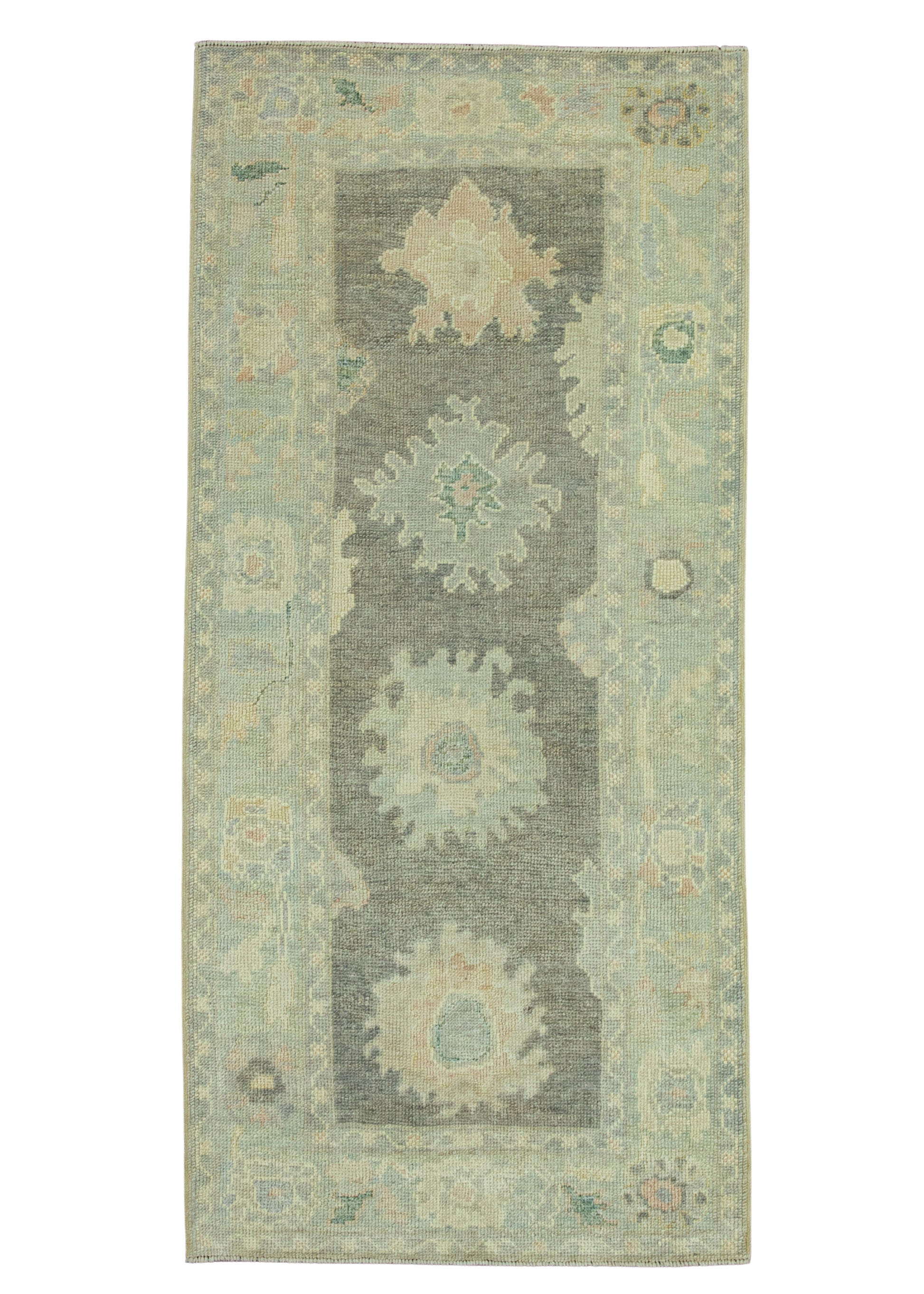Turkish Oushak Rug 3'1"x 6'7" #19006