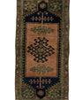 Turkish Mini Rug Oriental Hand Knotted Vintage Rug 1'7" x 3'2" #21216