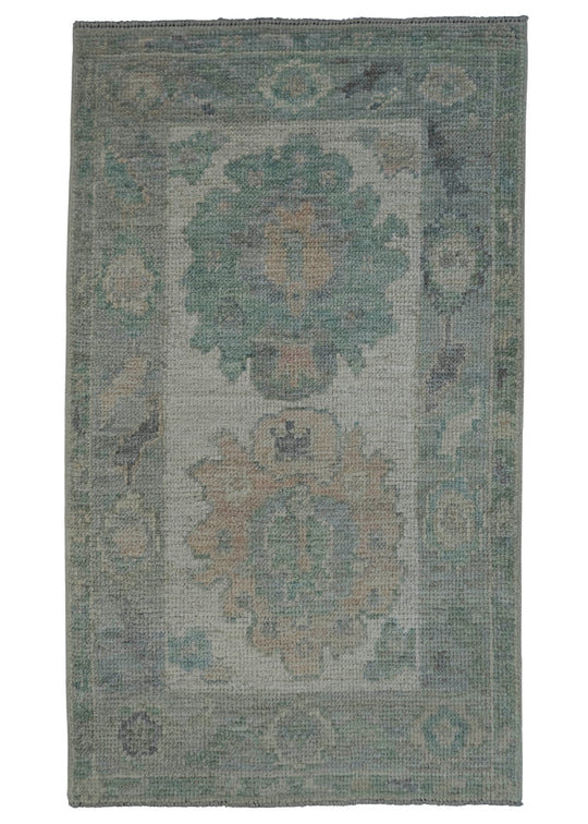 Turkish Oushak Rug 2'1" x 3'7" #19478
