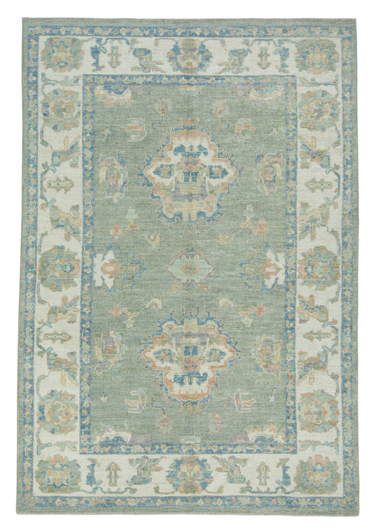 Turkish Oushak Rug 6'2" x 9' #17720